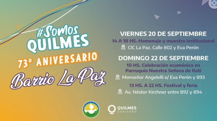 Este fin de semana son los festejos por el 73º aniversario del Barrio La Paz