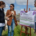 Mayra Mendoza y Silvina Batakis supervisaron la obra de viviendas en el barrio La Odisea