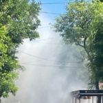 Incendio de vehiculo y susto en Quilmes Centro.