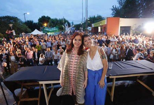 Festejo en Quilmes:Cristina Kirchner presente en el cumpleaños de Mayra Mendoza