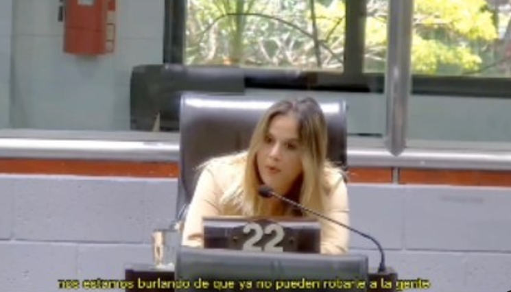 Fuerte descargo de la concejal libertaria «Este apercibimiento me importa un carajo»