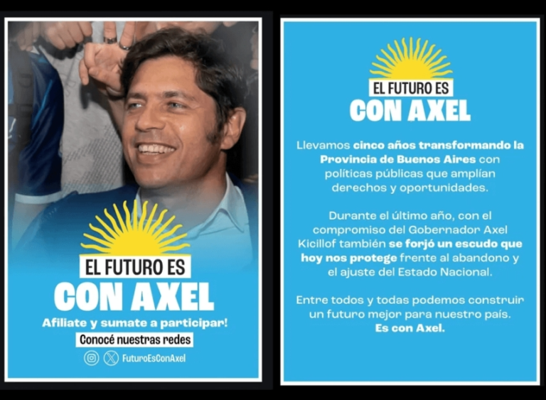 Axel dispuesto a enfrentar a Milei