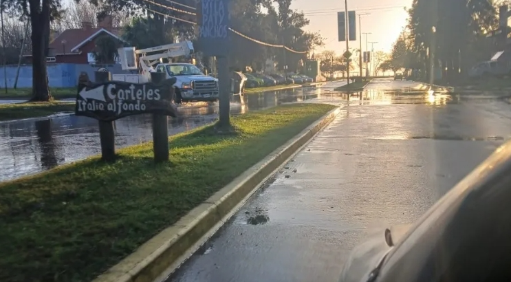 Sudestada en Quilmes: hay calles anegadas en la Ribera